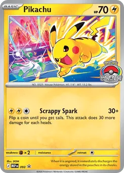 Pikachu 093 Mega Evolution Black Star Promos