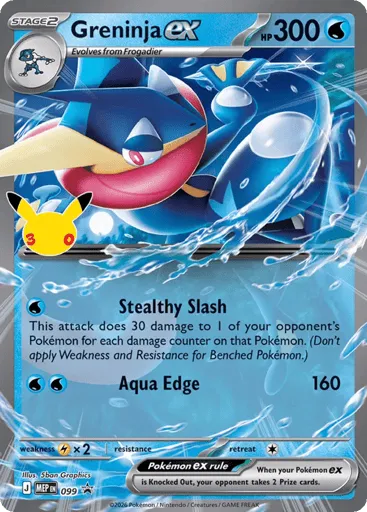 Greninja ex 099 Mega Evolution Black Star Promos