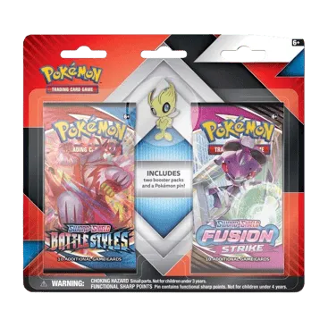 2 Booster Packs & Celebi Collector's Pin