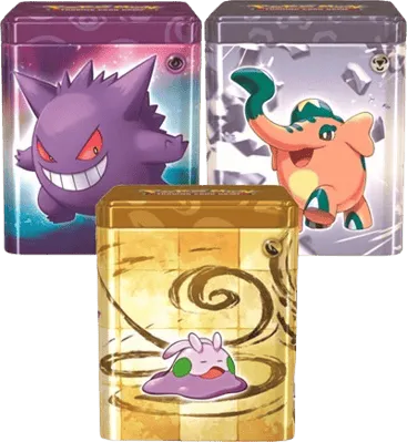 Pokémon Stacking Tins [Set of 3] (Psychic, Metal, and Dragon)