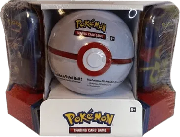 Pokémon - Poké Ball Tin + 2 Kanto Power Mini Tins - Premier Ball
