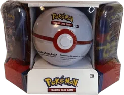 Pokémon - Poké Ball Tin + 2 Kanto Power Mini Tins - Premier Ball