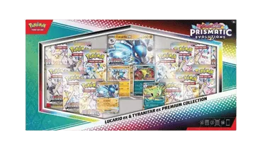 Prismatic Evolutions Lucario ex & Tyranitar ex Premium Collection (Sam's Club)