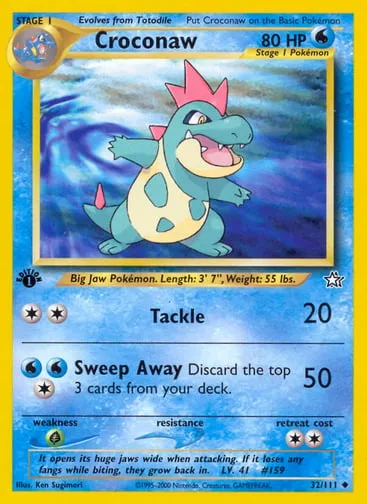 Croconaw 32/111 Neo Genesis