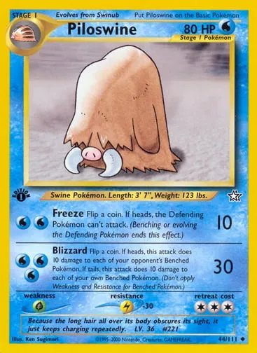 Piloswine 44/111 Neo Genesis