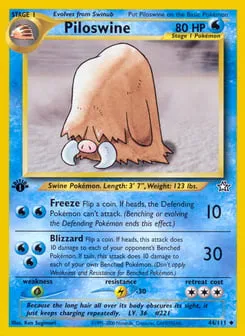 Piloswine 44/111 Neo Genesis