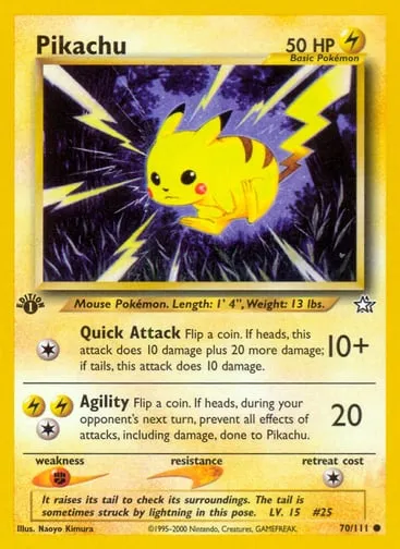 Pikachu 70/111 Neo Genesis