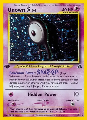 Unown [A] 14/75 Neo Discovery
