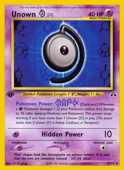 Unown [D] 47/75 Neo Discovery