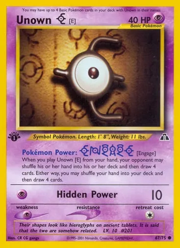 Unown [E] 67/75 Neo Discovery