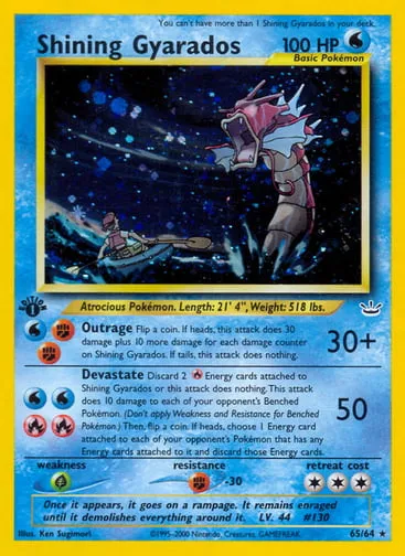 Shining Gyarados 65/64 Neo Revelation
