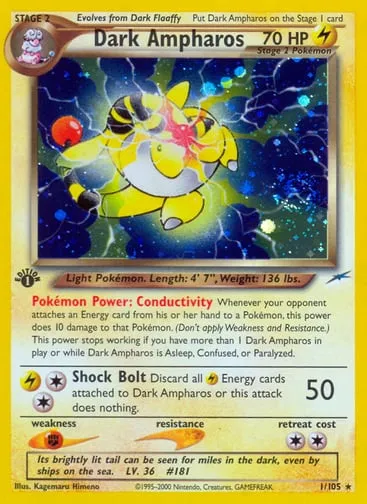 Dark Ampharos 1/105 Neo Destiny