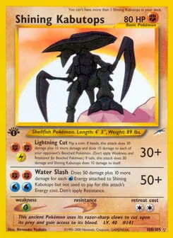 Shining Kabutops 108/105 Neo Destiny
