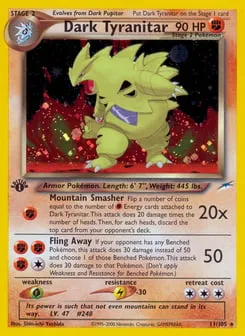 Dark Tyranitar 11/105 Neo Destiny