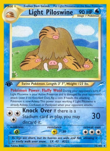Light Piloswine 26/105 Neo Destiny