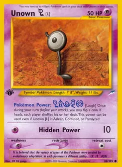 Unown [L] 86/105 Neo Destiny