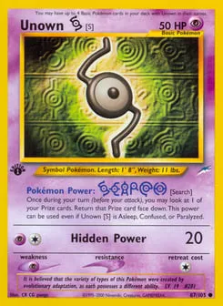 Unown [S] 87/105 Neo Destiny