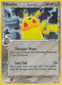 Pikachu δ 035 Nintendo Black Star Promos