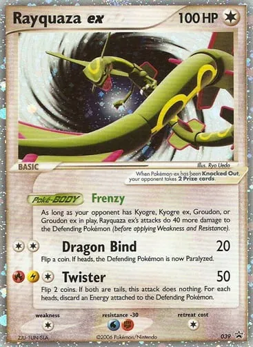 Rayquaza ex 039 Nintendo Black Star Promos