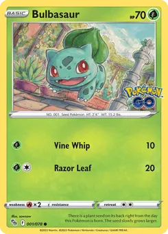 Bulbasaur 001/078 Pokémon GO