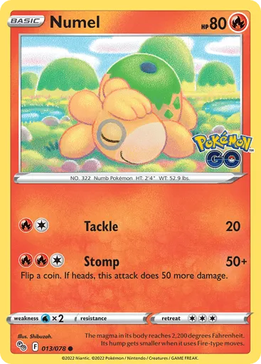 Numel 013/078 Pokémon GO