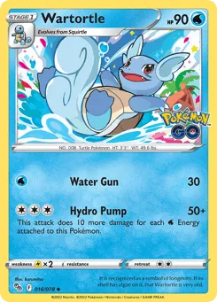 Wartortle 016/078 Pokémon GO
