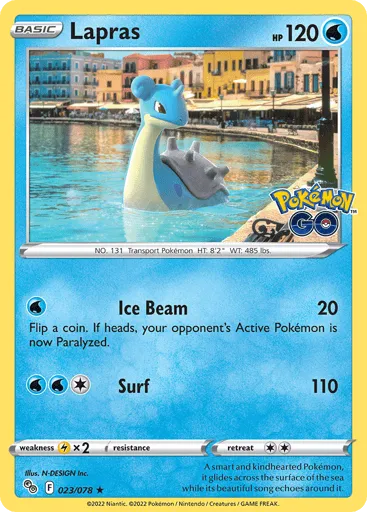 Lapras 023/078 Pokémon GO