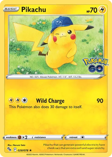 Pikachu 028/078 Pokémon GO