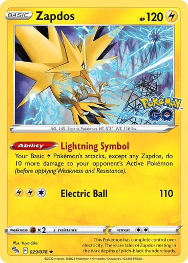 Zapdos 029/078 Pokémon GO