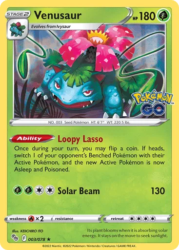 Venusaur 003/078 Pokémon GO