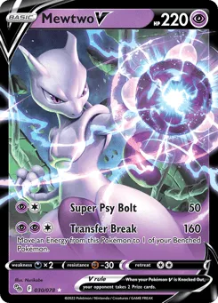 Mewtwo V 030/078 Pokémon GO