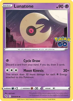 Lunatone 034/078 Pokémon GO