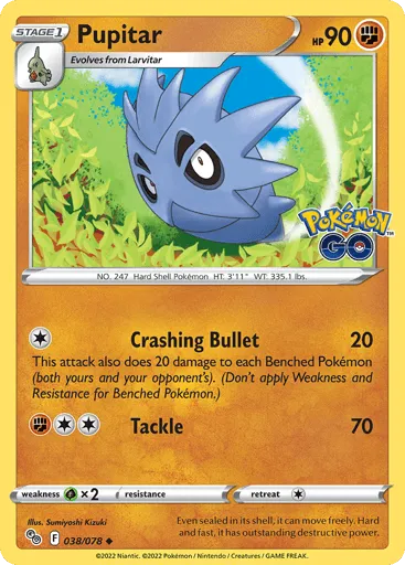 Pupitar 038/078 Pokémon GO