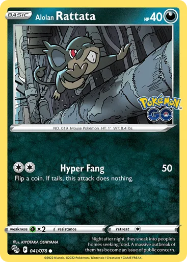 Alolan Rattata 041/078 Pokémon GO