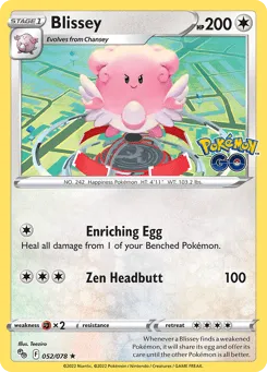 Blissey 052/078 Pokémon GO