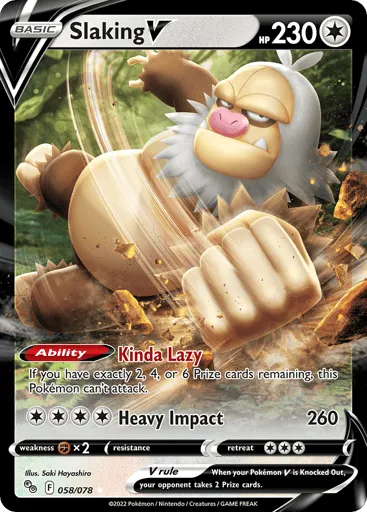 Slaking V 058/078 Pokémon GO