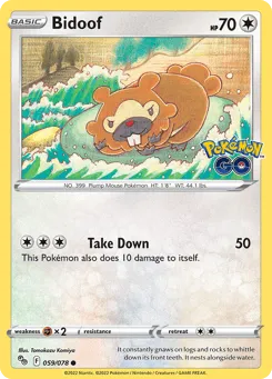 Bidoof 059/078 Pokémon GO