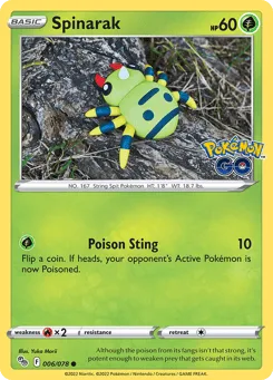 Spinarak 006/078 Pokémon GO