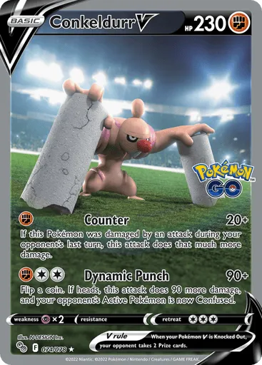 Conkeldurr V 074/078 Pokémon GO