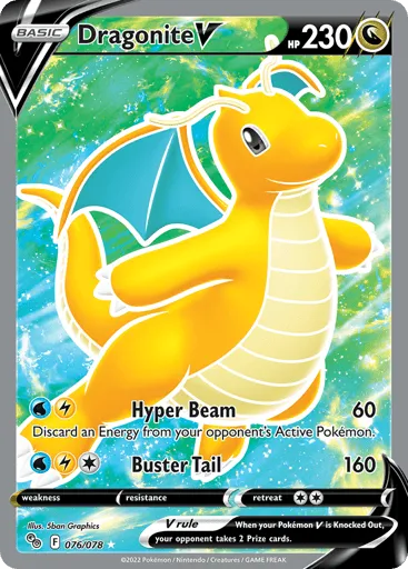 Dragonite V 076/078 Pokémon GO