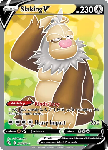Slaking V 077/078 Pokémon GO