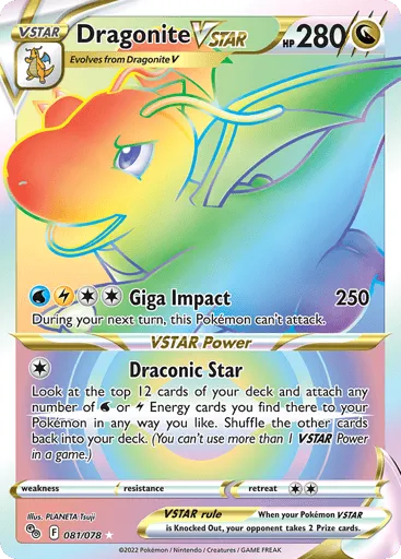 Dragonite VSTAR 081/078 Pokémon GO