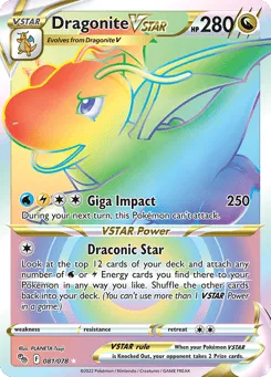 Dragonite VSTAR 081/078 Pokémon GO