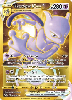 Mewtwo VSTAR 086/078 Pokémon GO