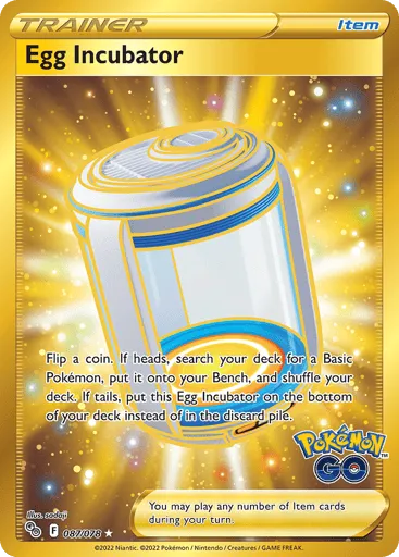 Egg Incubator 087/078 Pokémon GO