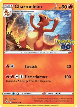 Charmeleon 009/078 Pokémon GO