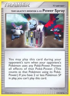 Team Galactic's Invention G-103 Power Spray 117/127 Platinum