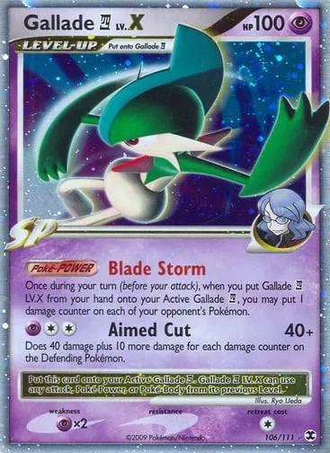 Gallade E4 LV.X 106/111 Rising Rivals