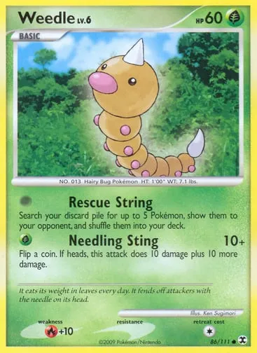 Weedle 86/111 Rising Rivals