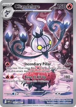Chandelure 103/086 Holo White Flare
